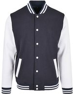 Basic College Jacket – Navy/White