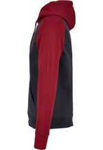 Build Your Brand Basic Basic Raglan Hoody mit Kängurutasche, Black/Red XS, BYBB005 – Bild 5
