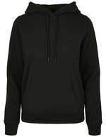 Basic Hoody mit Kängurutasche für Damen – Black