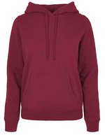 Basic Hoody mit Kängurutasche für Damen – Burgundy