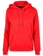 Basic Hoody mit Kängurutasche für Damen – City Red