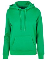 Build Your Brand Basic Basic Hoody mit Kängurutasche für Damen, Burgundy XS, BYBB007 – Erba Verde