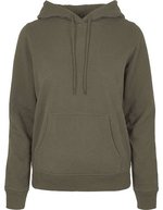 Build Your Brand Basic Basic Hoody mit Kängurutasche für Damen, Burgundy XS, BYBB007 – Oliva