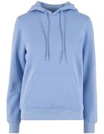 Build Your Brand Basic Basic Hoody mit Kängurutasche für Damen, Burgundy XS, BYBB007 – Azzurro polvere