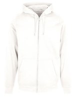 Build Your Brand Basic Basic Zip Hoody mit Kängurutasche, Black XXL, BYBB008 – Bianco