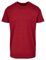 Basic Rundhals-T-Shirt aus 100% Baumwolle – Burgundy
