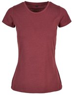 Build Your Brand Basic Basic T-Shirt mit Rundhals für Damen, City Red S, BYBB012 – Cherry