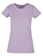 Build Your Brand Basic Basic T-Shirt mit Rundhals für Damen, City Red S, BYBB012 – Lilac