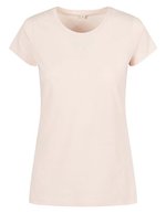 Build Your Brand Basic Basic T-Shirt mit Rundhals für Damen, City Red S, BYBB012 – Pink