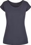 Build Your Brand Basic T-Shirt mit weitem Ausschnitt für Damen, Sand XXL, BYBB013 – Bild 3