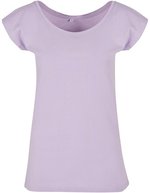 Build Your Brand Basic T-Shirt mit weitem Ausschnitt für Damen, Sand XXL, BYBB013 – Lilla