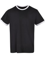 Build Your Brand Basic Ringer T-Shirt Regular Fit für Herren – Black/White