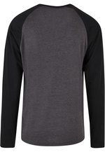 Build Your Brand Basic Kontrast-Raglan Langarmshirt aus Baumwolle, White/Black 3XL, BYBB023 – Bild 4