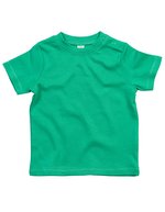 Babybugz Baby T-Shirt aus Bio-Baumwolle, Black 0-3 Monate, BZ02 – Kelly Green