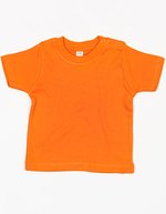 Babybugz Baby T-Shirt aus Bio-Baumwolle, Black 0-3 Monate, BZ02 – Orange