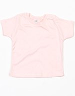 Babybugz Baby T-Shirt aus Bio-Baumwolle, Black 0-3 Monate, BZ02 – Powder Pink