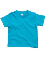 Babybugz Baby T-Shirt aus Bio-Baumwolle, Black 0-3 Monate, BZ02 – Surf Blue