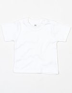 Babybugz Baby T-Shirt aus Bio-Baumwolle, Black 0-3 Monate, BZ02 – White