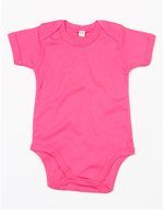 Babybugz Baby Bodysuit White 0-3 Monate (BZ10), BZ10 – Fuchsia