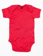 Babybugz Baby Bodysuit White 0-3 Monate (BZ10), BZ10 – Red