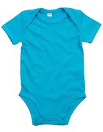 Babybugz Baby Bodysuit White 0-3 Monate (BZ10), BZ10 – Surf Blue