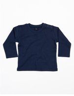 Babybugz Baby Langarmshirt aus Bio-Baumwolle, White 3-6 Monate, BZ11 – Nautical Navy