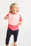 Babybugz Nachhaltiges Baby-Lätzchen aus Bio-Baumwolle, Powder Pink One Size, BZ12 – Bild 2
