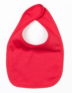 Babybugz Nachhaltiges Baby-Lätzchen aus Bio-Baumwolle, White One Size, BZ12 – Rosso