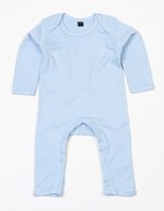 Babybugz Bio-Baumwoll Romper mit Envelope-Ausschnitt – Dusty Blue