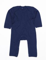 Babybugz Bio-Baumwoll Romper mit Envelope-Ausschnitt – Nautical Navy