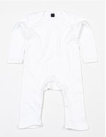 Babybugz Bio-Baumwoll Romper mit Envelope-Ausschnitt – White