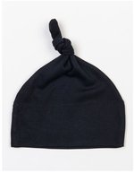 Babybugz Bio-Baumwollmütze mit Knotenverschluss – Black