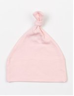 Babybugz Bio-Baumwollmütze mit Knotenverschluss, Organic Natural One Size, BZ15 – Powder Pink
