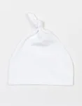 Babybugz Bio-Baumwollmütze mit Knotenverschluss, Black One Size, BZ15 – White