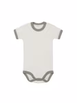 Baby Ringer Bodysuit – White/Bubble Gum Pink