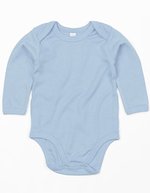 Babybugz Langarm-Babybody aus Bio-Baumwolle – Dusty Blue