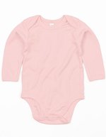 Babybugz Langarm-Babybody aus Bio-Baumwolle, Organic Natural 0-3 Monate, BZ30 – Polvere Rosa