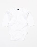 Babybugz Langarm-Babybody aus Bio-Baumwolle, Organic Natural 0-3 Monate, BZ30 – Bianco