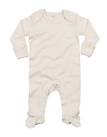 Babybugz Baby Sleepsuit With Scratch Mitts Organic Natural 0-3 Monate (BZ35) – Organic Natural