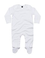Babybugz Baby Sleepsuit With Scratch Mitts Organic Natural 0-3 Monate (BZ35) – White