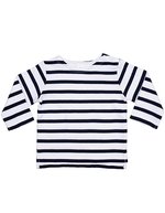 Babybugz Baby Breton Top aus Bio-Baumwolle – White/Navy