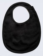 Babybugz Einlagiges Lätzchen aus Bio-Baumwolle – Black
