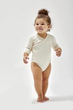 Babybugz Langarm Kimono-Bodysuit aus Bio-Baumwolle, Black 0-3 Monate, BZ60 – Bild 1