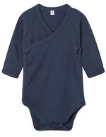 Babybugz Langarm Kimono-Bodysuit aus Bio-Baumwolle – Nautical Navy