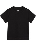 Babybugz Bio-Baumwolle Baby T-Shirt mit Druckknöpfen – Black