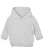 Babybugz Baby Essential Hoodie aus Bio-Baumwolle – Heather Grey Melange