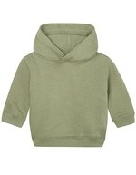Babybugz Baby Essential Hoodie aus Bio-Baumwolle, Dusty Blue 6-12 Monate, BZ63 – Doux Olive