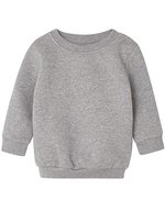 Babybugz Baby Essential Sweatshirt aus Bio-Baumwolle – Heather Grey Melange