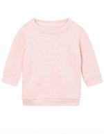 Babybugz Baby Essential Sweatshirt aus Bio-Baumwolle, Black 12-18 Monate, BZ64 – Soft Pink