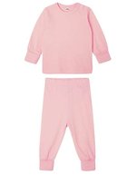Babybugz Bio-Baumwolle Baby Pyjama mit Ripp-Bündchen, Dusty Blue 2-3 Jahre, BZ67 – Powder Pink